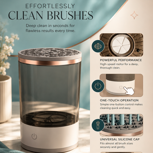 Automatic Makeup Brush Cleaner