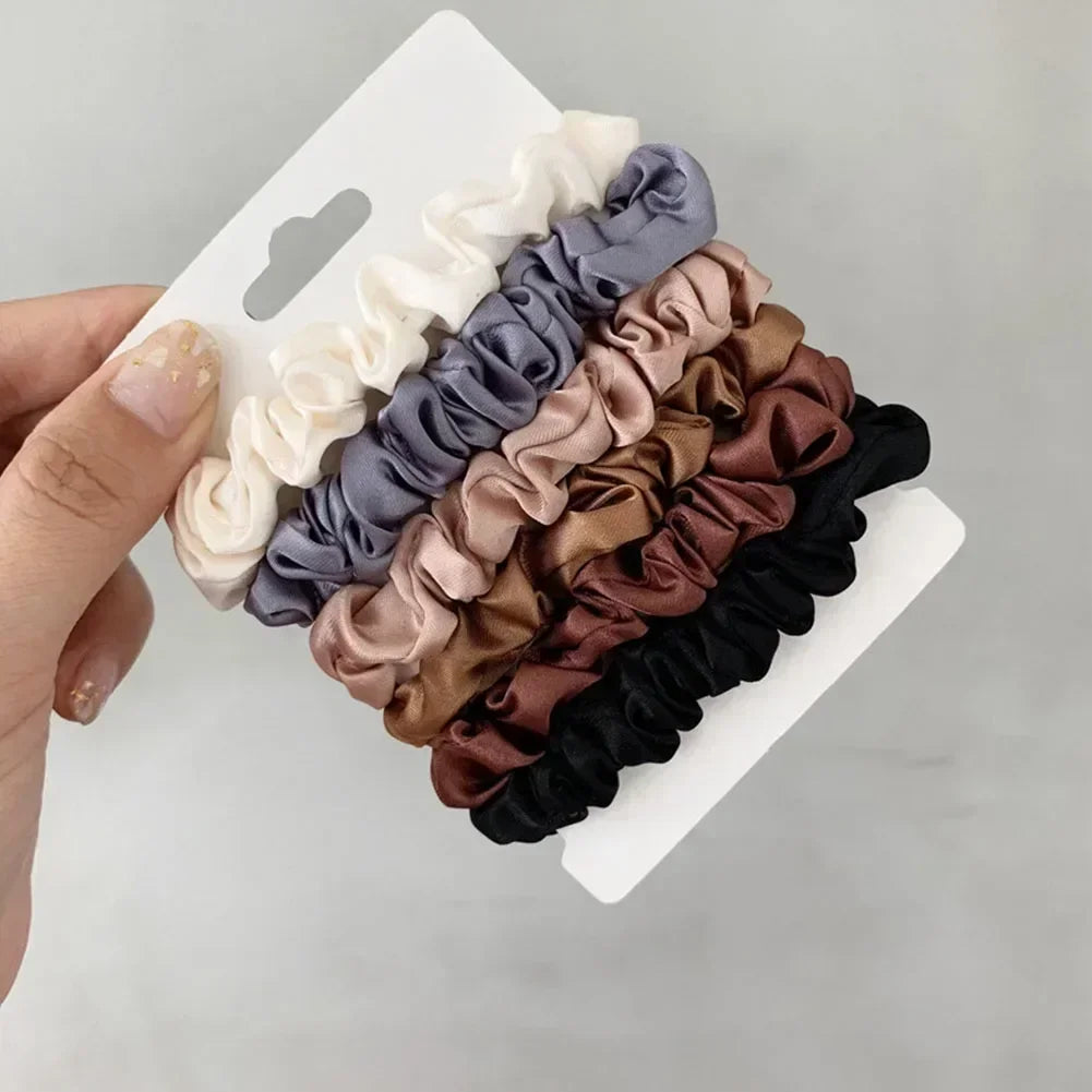 6-Piece Satin Scrunchie Set
