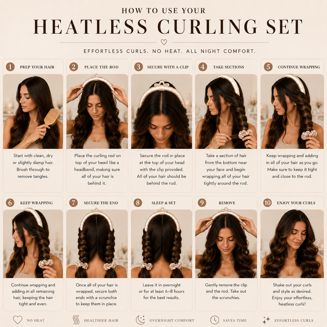 Silk Heatless Curling Set
