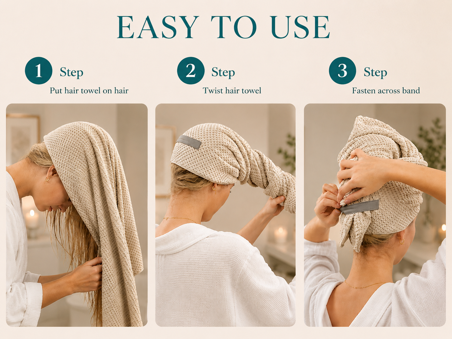 Quick-Dry Microfiber Hair Wrap
